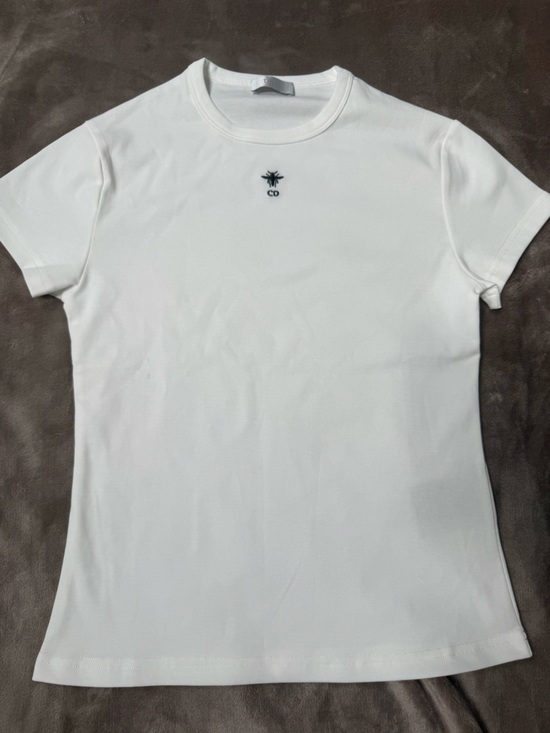 Dior Other - Dior White woman’s Tee with Subtle Embroidered Motif